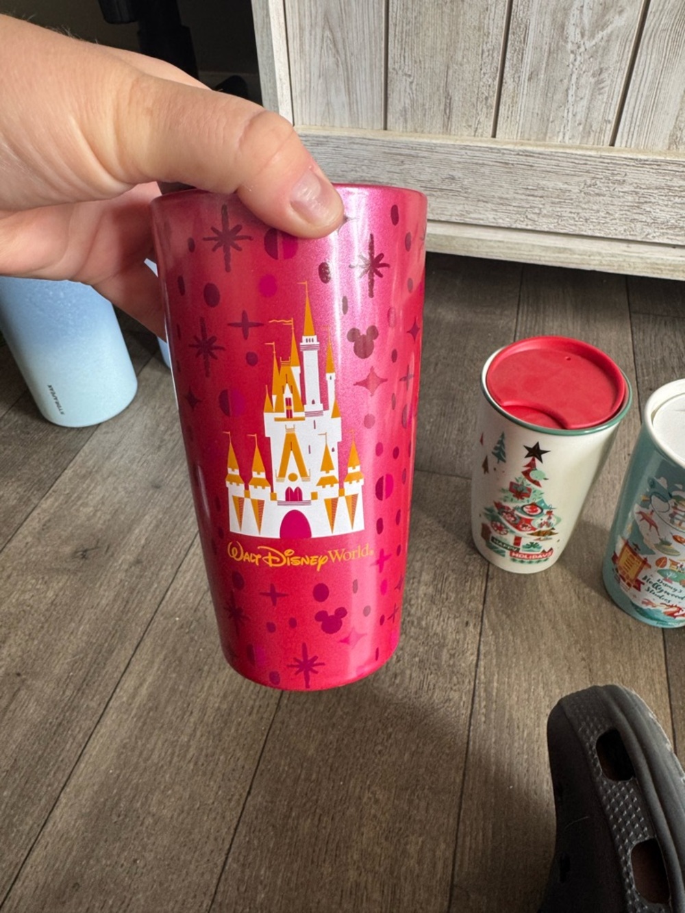 Starbucks Red Disney World Castle Travel Tumbler